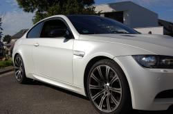 Vollfolierungbmwm3whitematt01