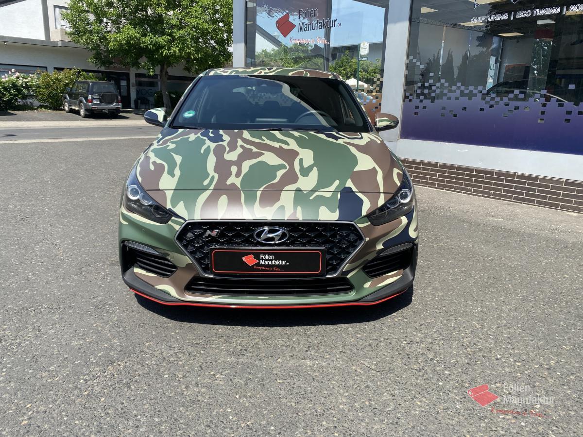 Folien Manufaktur – Hyundai i30N Vollfolierung Camouflage