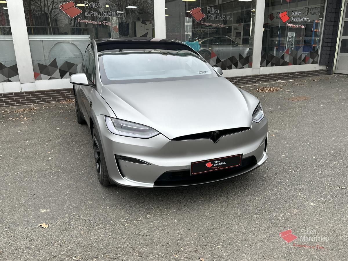 Folien Manufaktur - Tesla Model X Plaid Vollfolierung wrapping