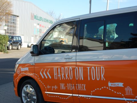 Beschriftung VW T6 Harron on Tour