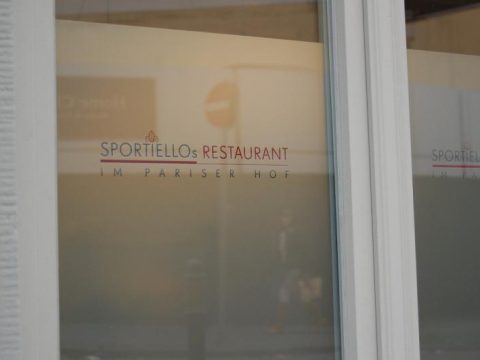 Frosted Glass with Logo