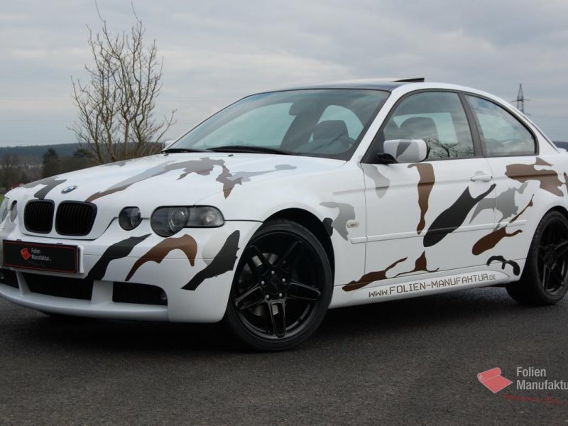 Bmw 3er  Camouflage Vollfolierung – Bild 2