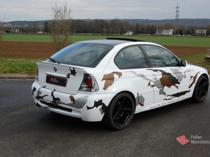 Bmw 3er  Camouflage Vollfolierung – Bild 8