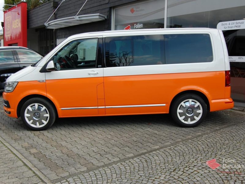 VW T6 zwei Farben bicolor Full Wrap – Bild 7