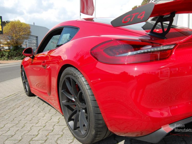 Porsche Cayman GT4 Lackschutzfolierung – Bild 2