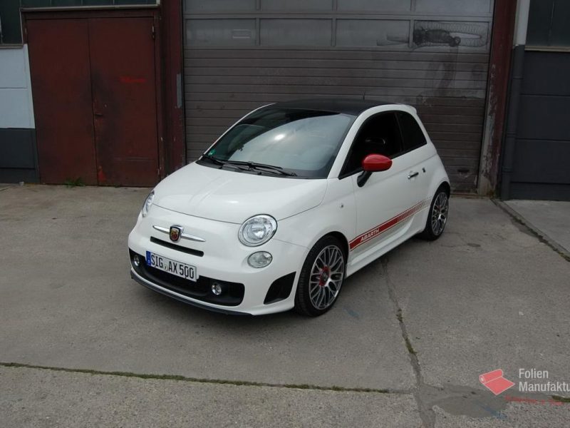 Fiat 500 Abarth Dachfolierung – Bild 1