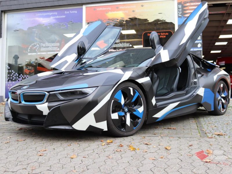 BMW I8 Camouflage Vollfolierung – Bild 5