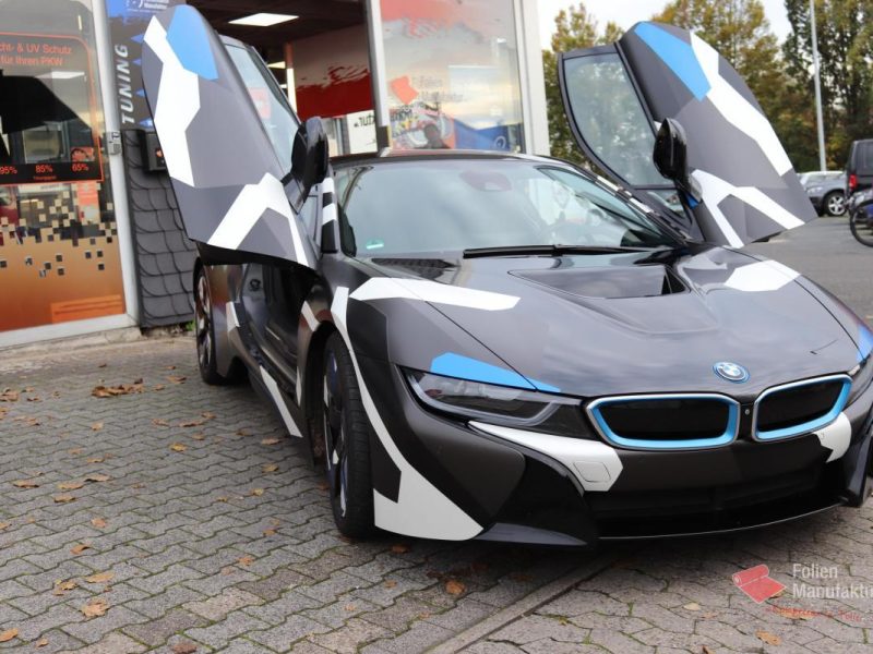 BMW I8 Camouflage Vollfolierung – Bild 2