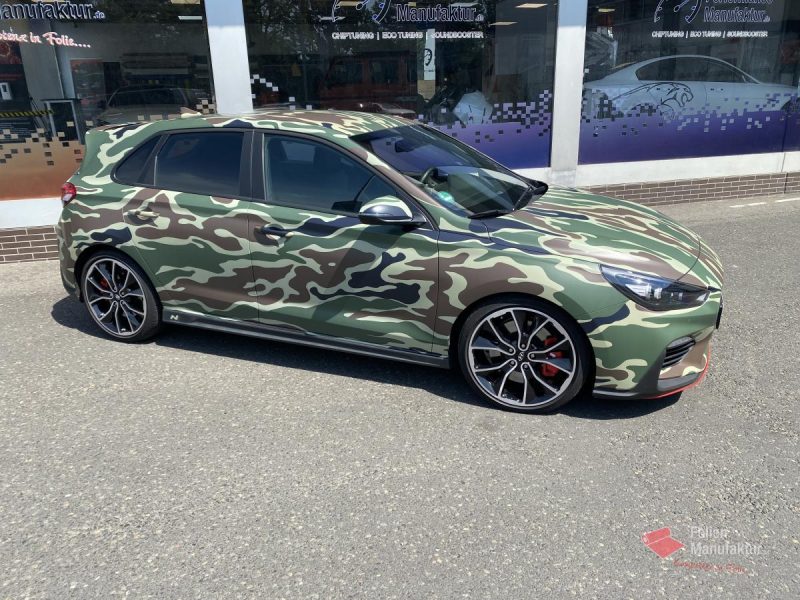 Hyundai i30N Full Wrap Camouflage – Bild 1