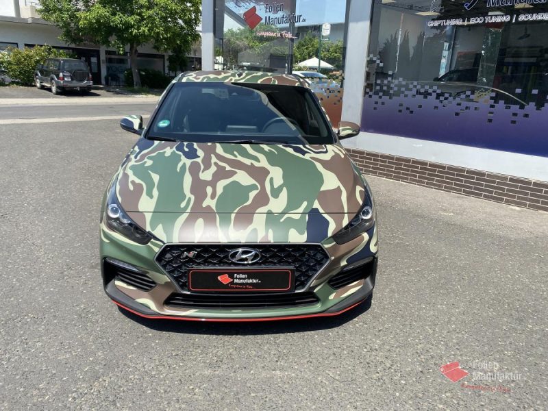 Hyundai i30N Full Wrap Camouflage – Bild 6