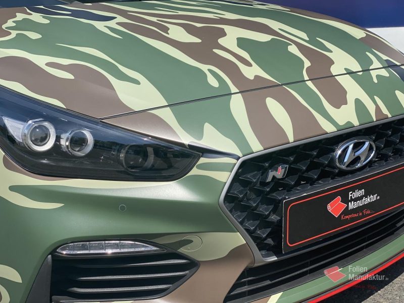 Hyundai i30N Full Wrap Camouflage – Bild 9