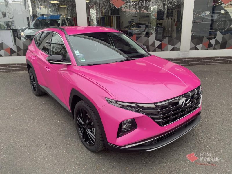 Hyundai Tucson Vollfolierung Pink – Bild 5
