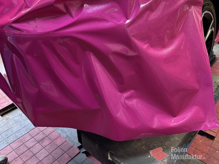 Opel Corsa Vollfolierung Pink – Bild 3