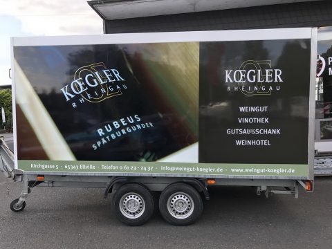 Beschriftung Anhänger Koegler