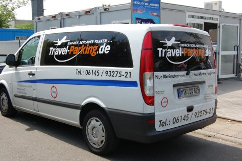 Lettering Mercedes Vito Travel Parking