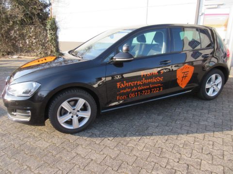 Lettering VW Golf Fahrerschmiede