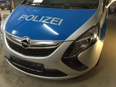 Lettering Polizei