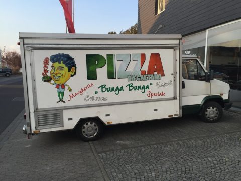 Vehicle Lettering Pizza Truck