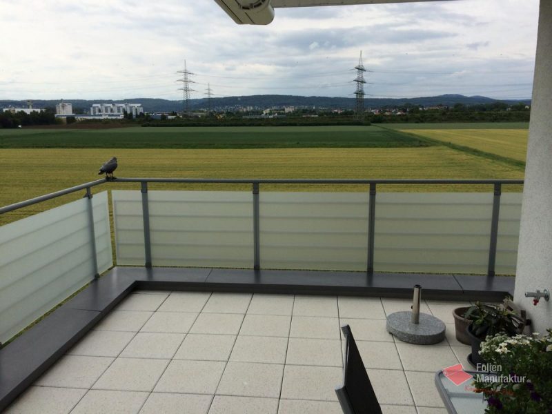 Privacy Film Balkon – Bild 1