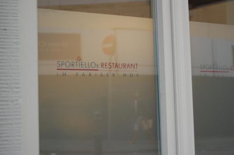 Frosted Glass with Logo