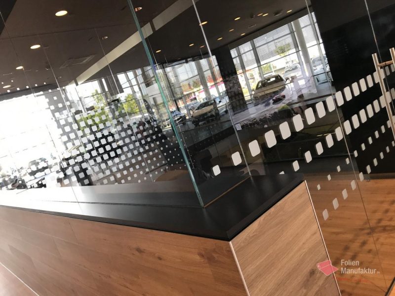 Milchglasfolierung Pixelschwarm – Bild 6
