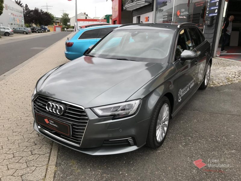 Audi A3 Wrap in Daytona Grey – Bild 1
