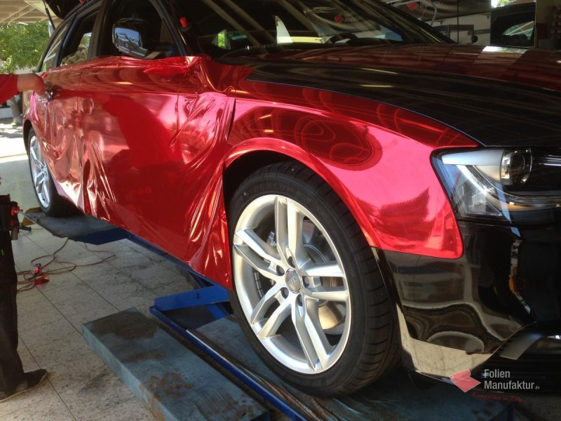 Audi A4 Chrome Wrap – Bild 1