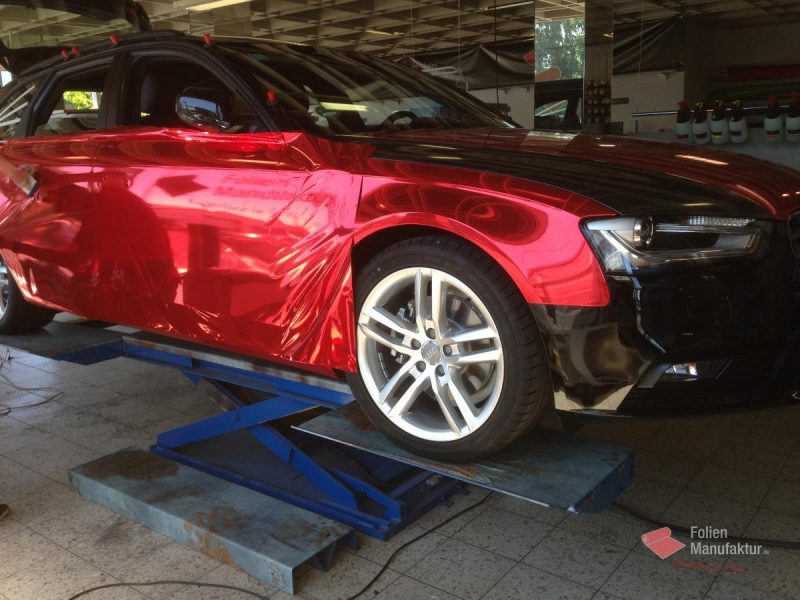 Audi A4 Chrome Wrap – Bild 2