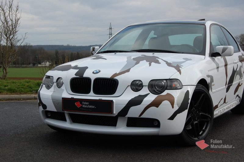 Bmw 3er  Camouflage Full Wrap – Bild 3