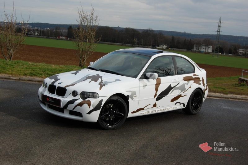 Bmw 3er  Camouflage Full Wrap – Bild 1