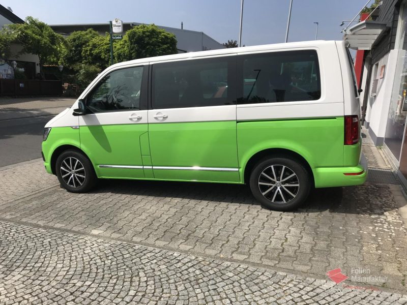 VW T6 zwei Farben bicolor Vollfolierung – Bild 3