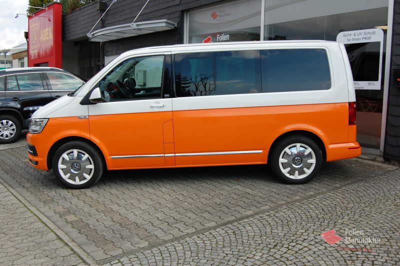 VW T6 zwei Farben bicolor Full Wrap – Bild 7