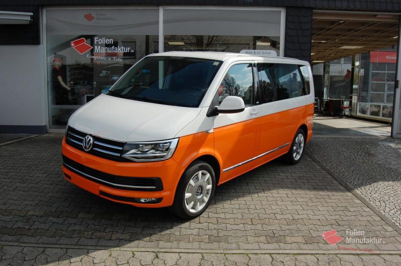 VW T6 zwei Farben bicolor Full Wrap – Bild 1