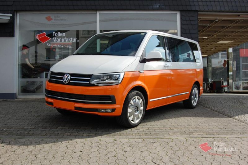 VW T6 zwei Farben bicolor Full Wrap – Bild 6