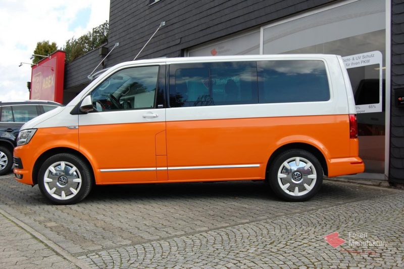 VW T6 zwei Farben bicolor Full Wrap – Bild 8