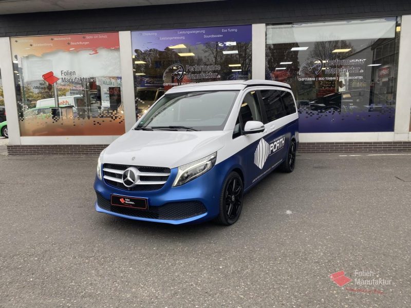 Mercedes V Klasse zwei Farben bicolor Vollfolierung – Bild 6