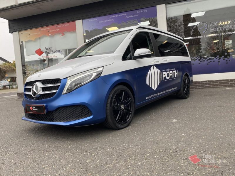 Mercedes V Klasse zwei Farben bicolor Vollfolierung – Bild 4