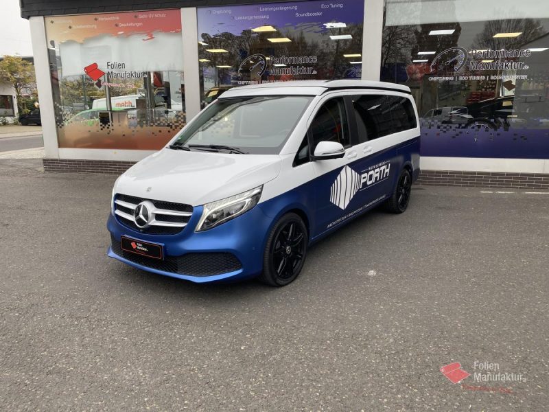 Mercedes V Klasse zwei Farben bicolor Vollfolierung – Bild 2
