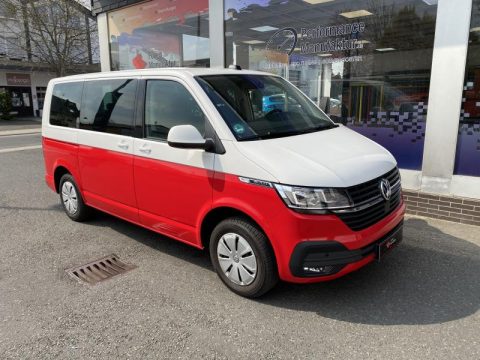 VW T6.1 zwei Farben bicolor Full Wrap red