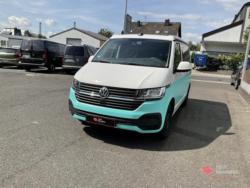 VW T6 zwei Farben bicolor Vollfolierung türkis – Bild 2