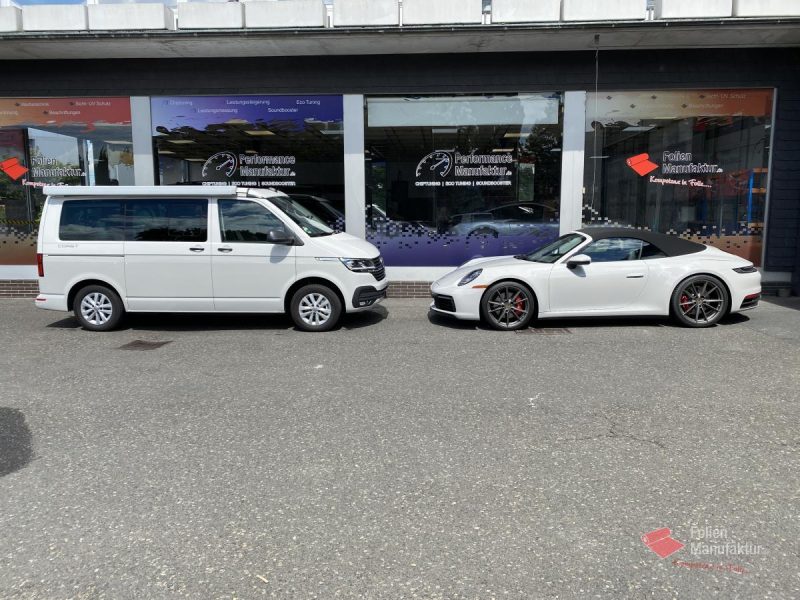 VW T6 zwei Farben bicolor Vollfolierung grau – Bild 9