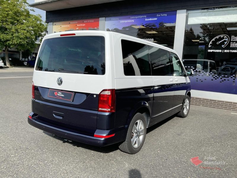 VW T6 zwei Farben bicolor Full Wrap white – Bild 1