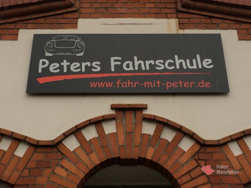 Lettering Schaufenster Fahrschule – Bild 1