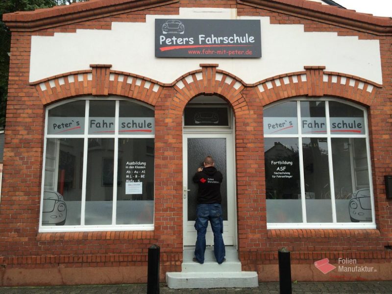 Lettering Schaufenster Fahrschule – Bild 3
