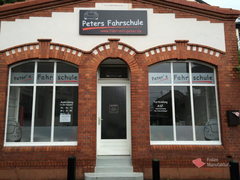 Lettering Schaufenster Fahrschule – Bild 5