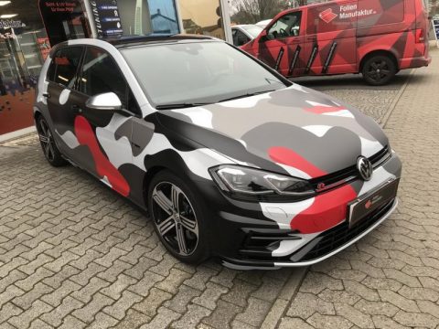 VW Golf R Camouflage Vollfolierung
