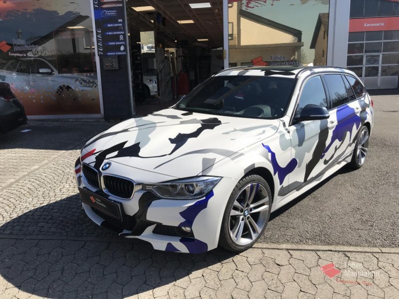Bmw 3er Camouflage Vollfolierung – Bild 1