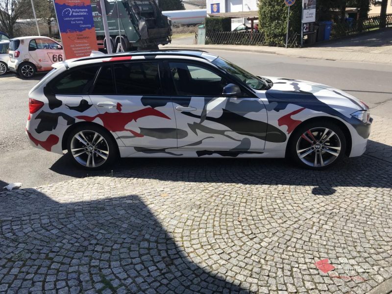 Bmw 3er Camouflage Vollfolierung – Bild 5