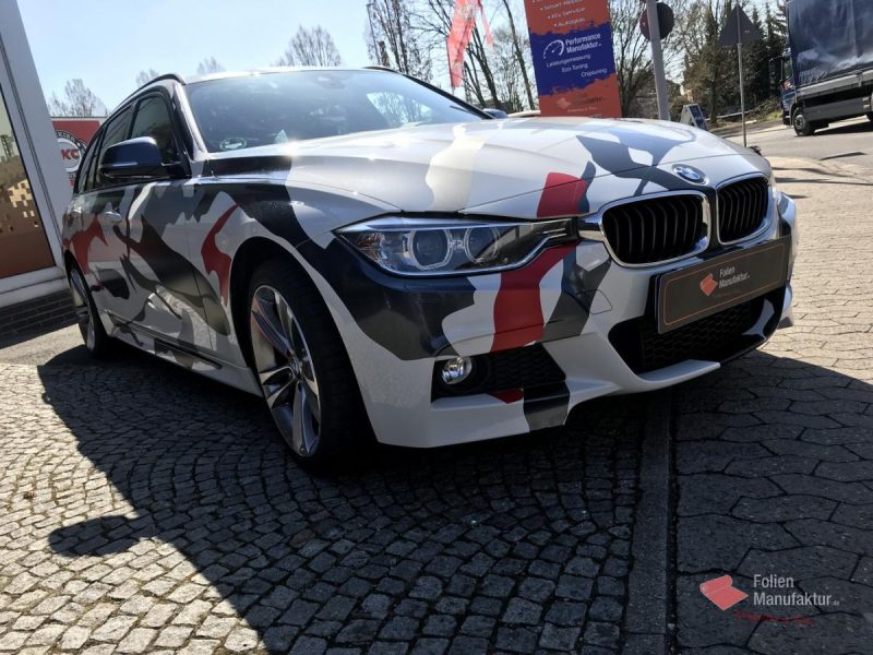Bmw 3er Camouflage Vollfolierung – Bild 4