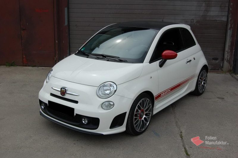 Fiat 500 Abarth Dachfolierung – Bild 2